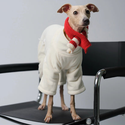 Anti-Static Reversible Fleece Jumpsuit for Greyhounds &amp; Whippets