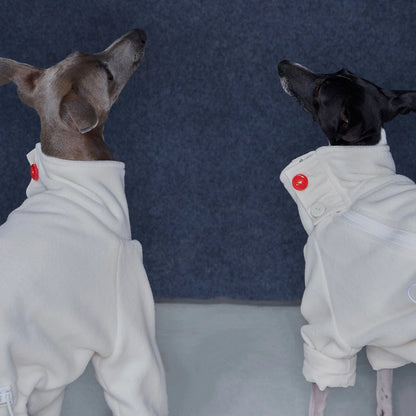 Anti-Static Reversible Fleece Jumpsuit for Greyhounds &amp; Whippets