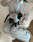 Sighthound Polo Shirt – Striped Cotton Tee for Whippets & Iggies