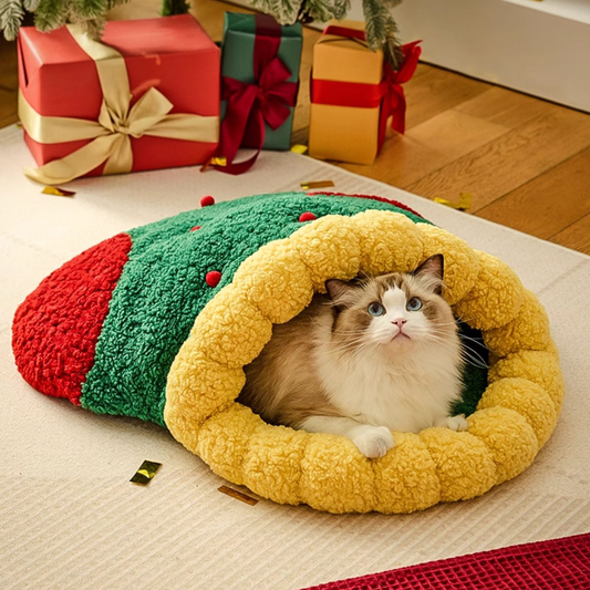 Christmas Socks Cat Cave