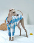 Whippet & Greyhound Pajamas – Cotton-Linen Plaid Loungewear