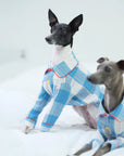 Whippet & Greyhound Pajamas – Cotton-Linen Plaid Loungewear