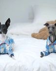 Whippet & Greyhound Pajamas – Cotton-Linen Plaid Loungewear