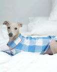 Whippet & Greyhound Pajamas – Cotton-Linen Plaid Loungewear