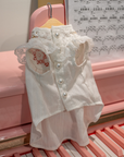 White Lace Dress for Hairless Cats Sphynx & Devon Rex