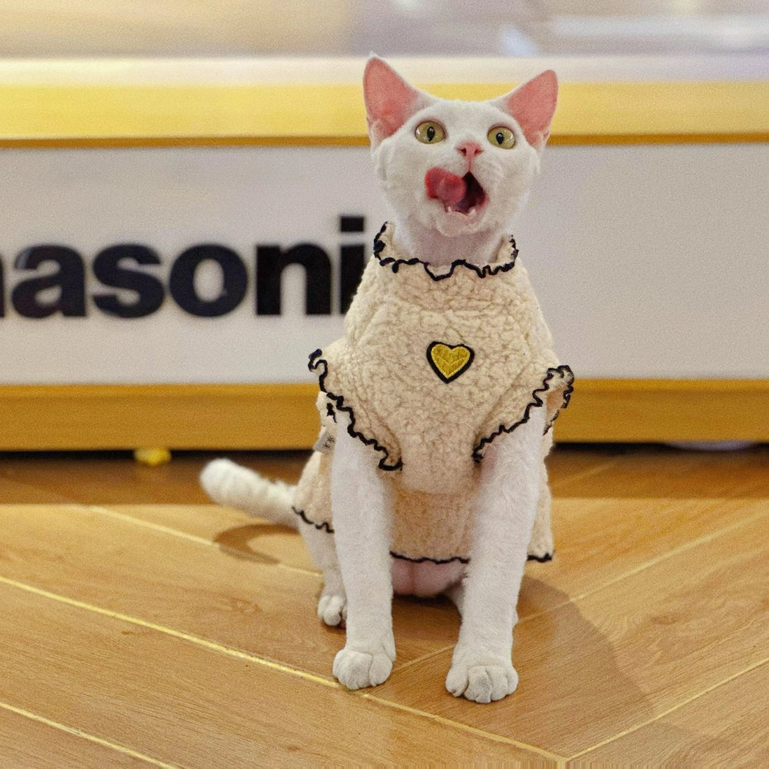 Double-Sided Fleece Shirts DevonRex Sphynx Cat Clothes