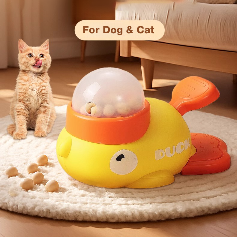 Duck Feeder Toy for Cat Dog