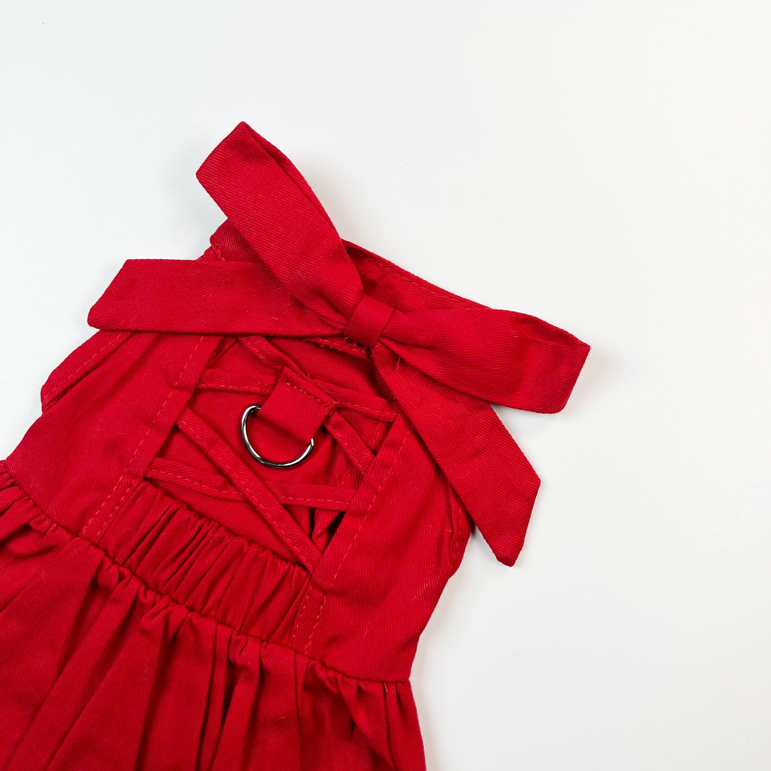 Elegant Red Backless Dress For Cats