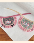Handmade Pet Bib with Pink Bow