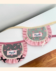 Handmade Pet Bib with Pink Bow