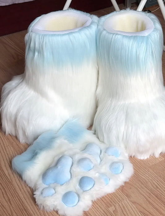 Custom Plush Fur-Shoes