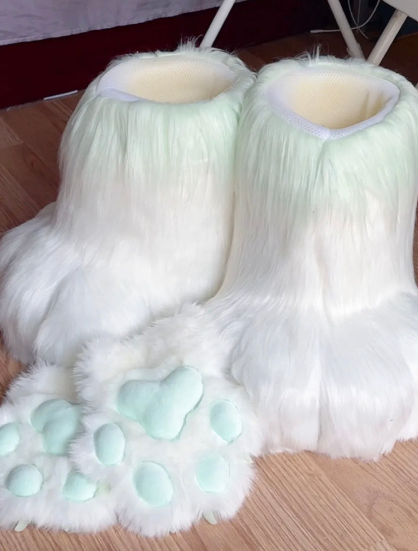 Custom Plush Fur-Shoes