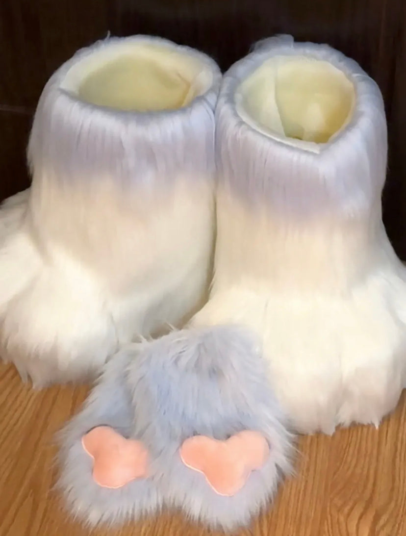 Custom Plush Fur-Shoes