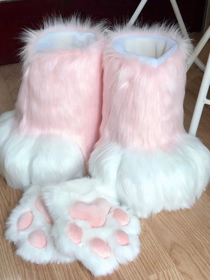 Custom Plush Fur-Shoes