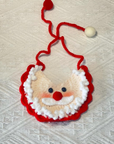 Christmas Santa Red Scarf Cape Collar Handmade