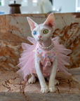Cat Tutu Dress – Layered Tulle Cake Dress (Pink)