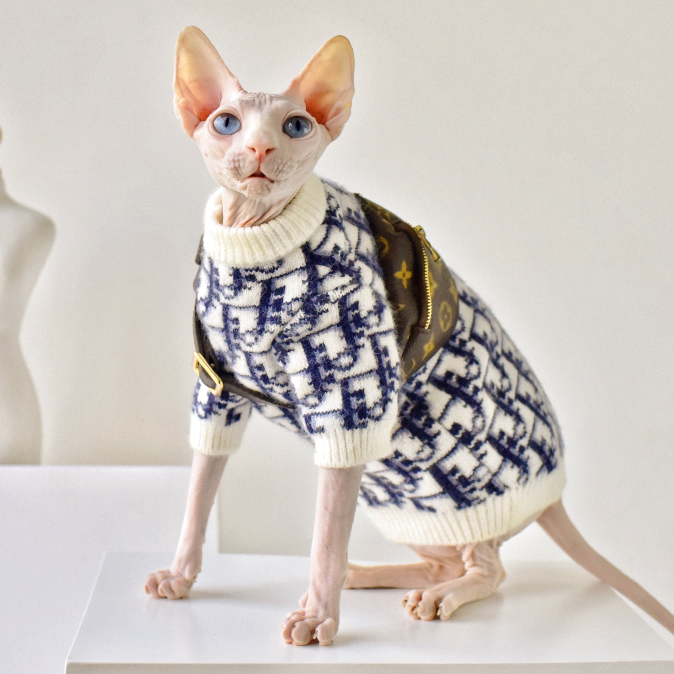 Mohair Blend Sweater Sphynx Cat Clothes