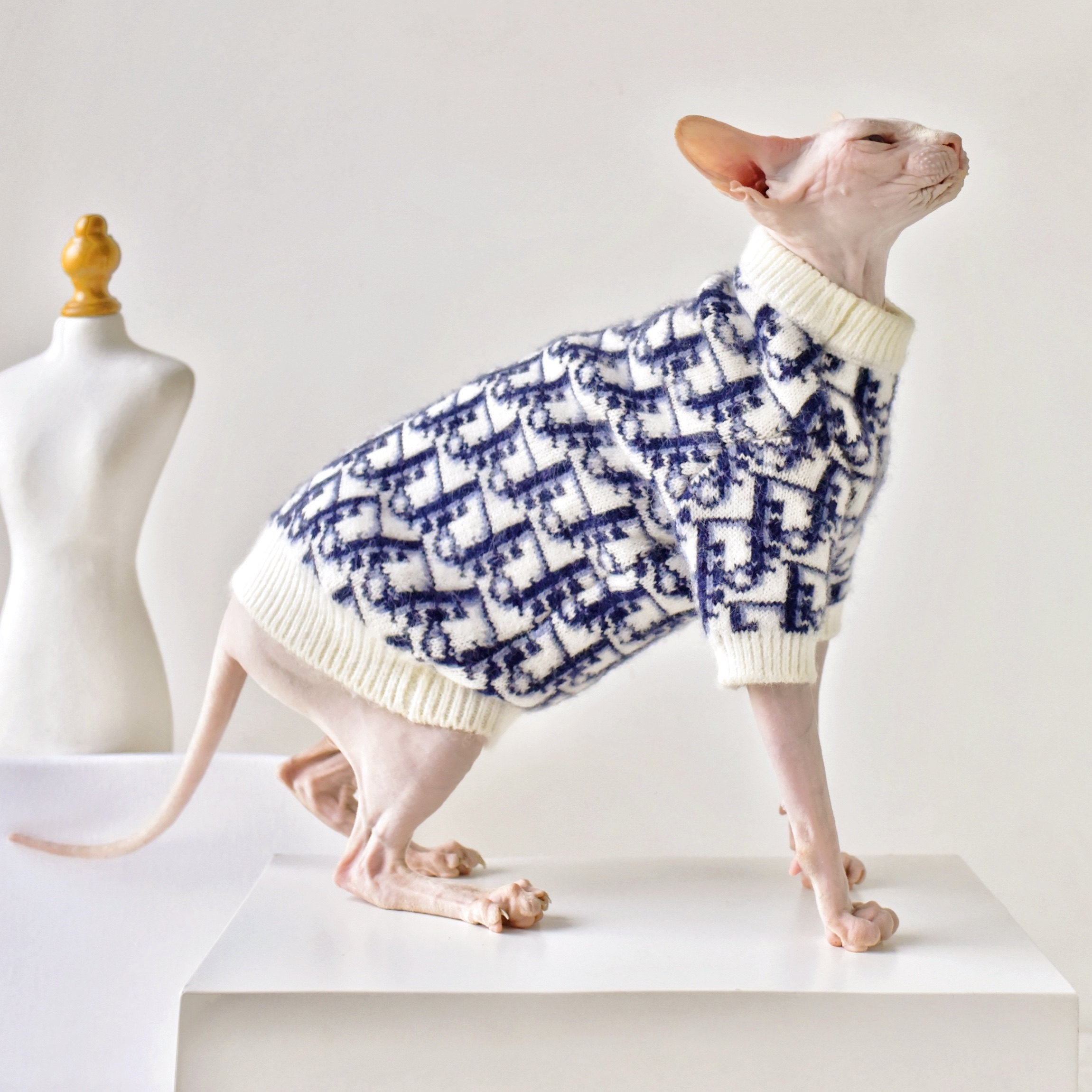 Mohair Blend Sweater Sphynx Cat Clothes