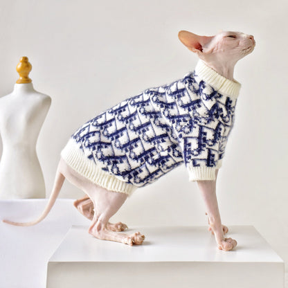 Mohair Blend Sweater Sphynx Cat Clothes