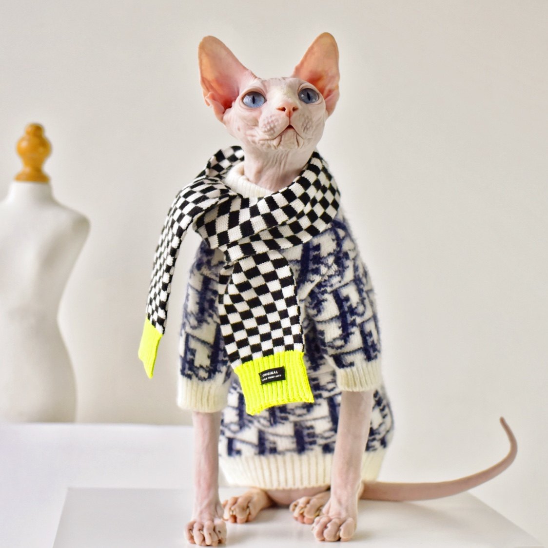 Mohair Blend Sweater Sphynx Cat Clothes
