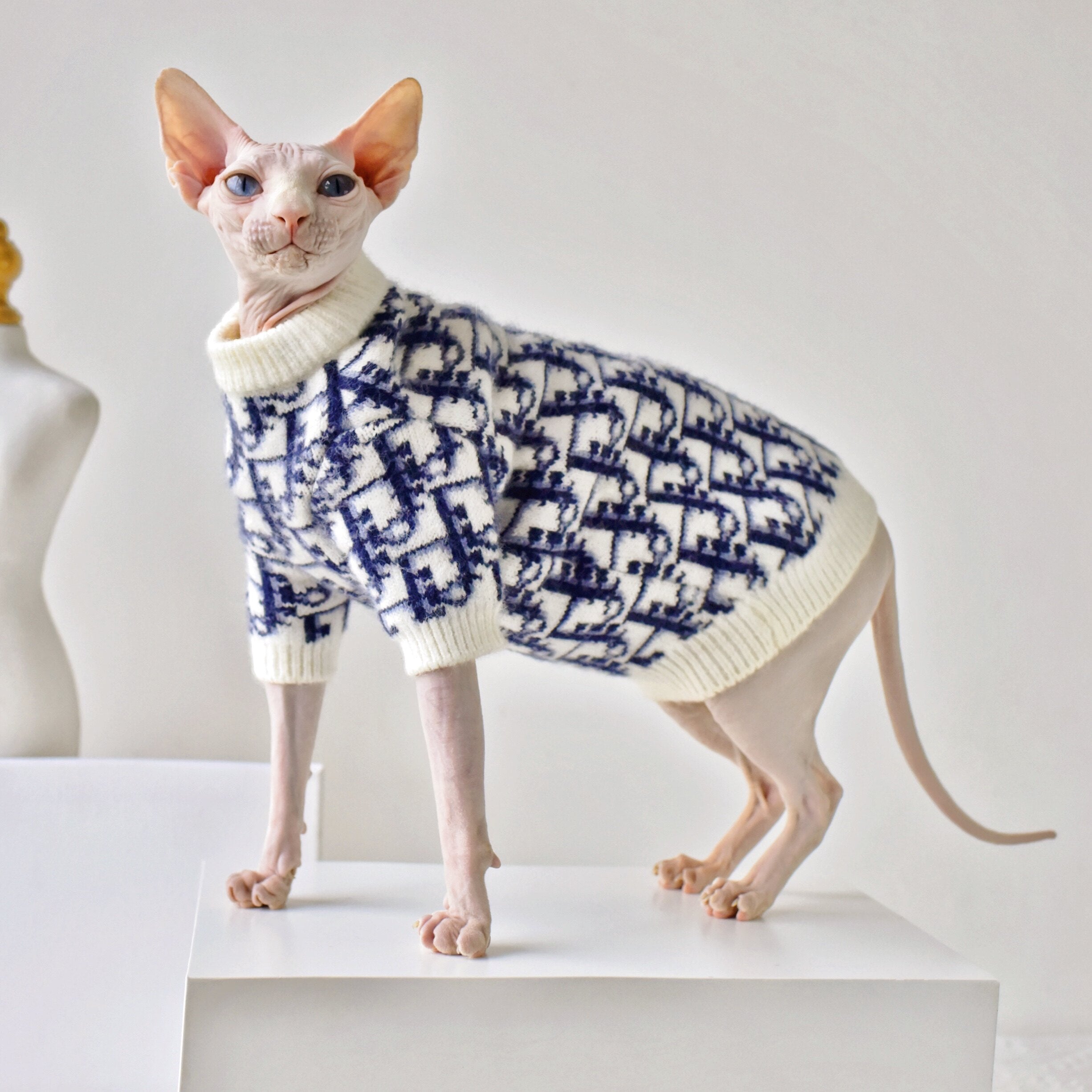 Mohair Blend Sweater Sphynx Cat Clothes