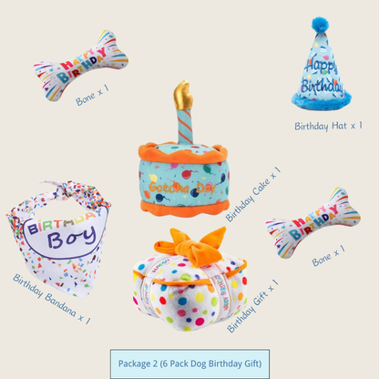 Dog Birthday Toy Set