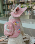 Pink Denim Backpack & Hat