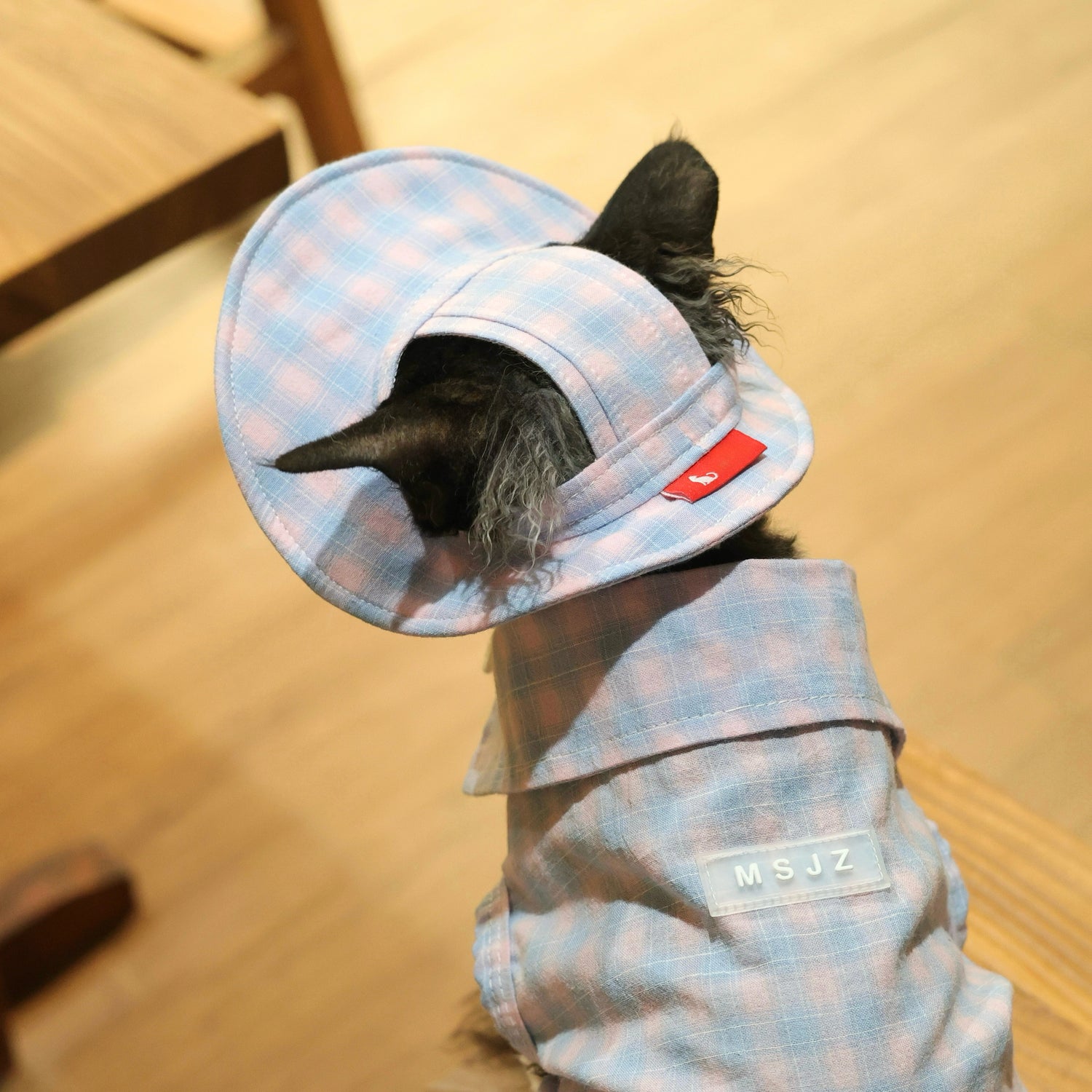 Pink Plaid Tank &amp; Hat+Bandana – Devon/Sphynx Cat Clothes