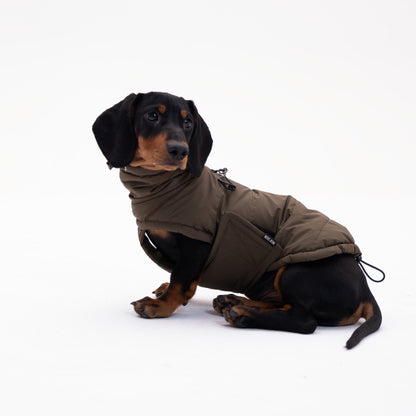 Puffer Turtleneck Vest Dog Cat Clothes Water-Resistant Anti-Static Winter Jacket