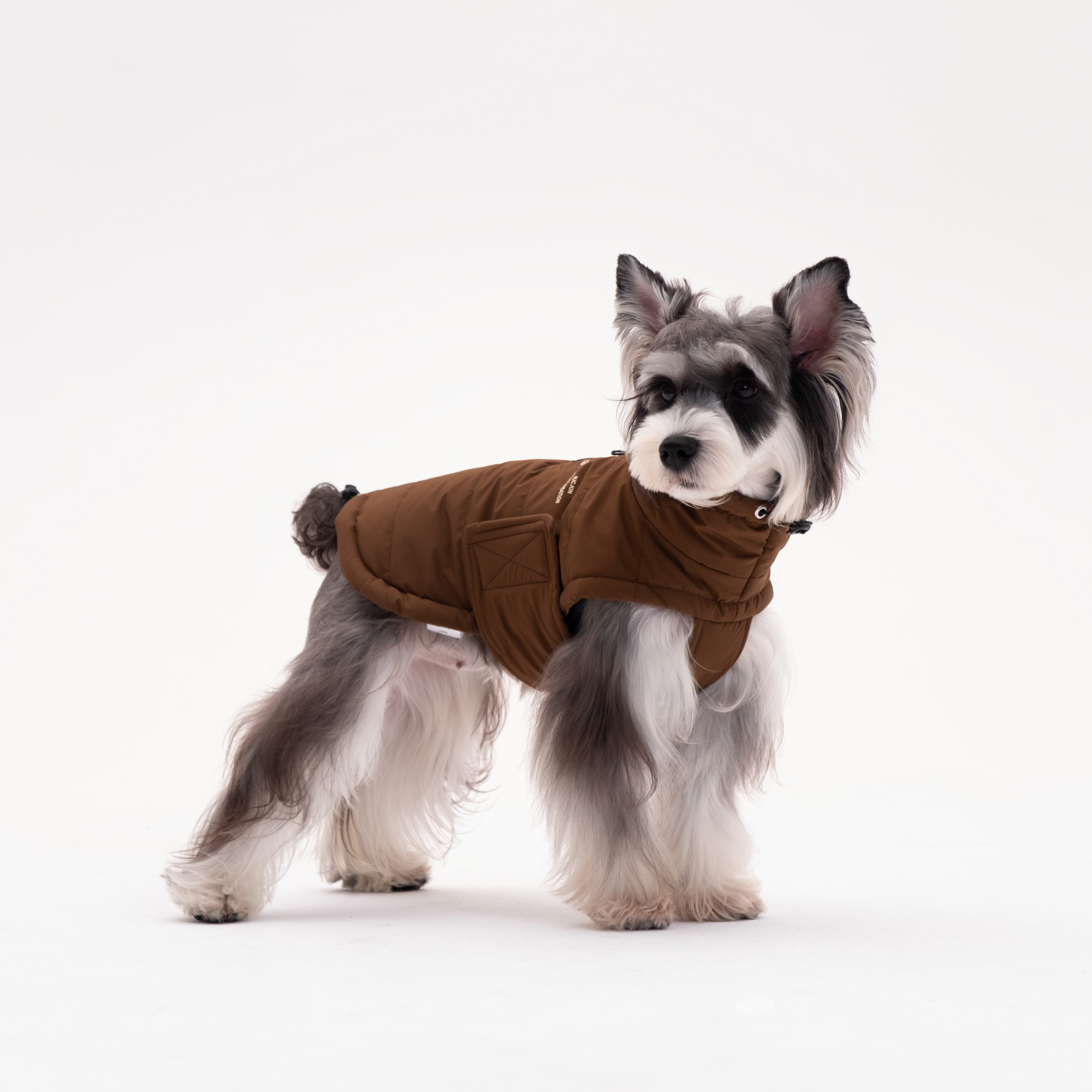 Puffer Turtleneck Vest Dog Cat Clothes Water-Resistant Anti-Static Winter Jacket