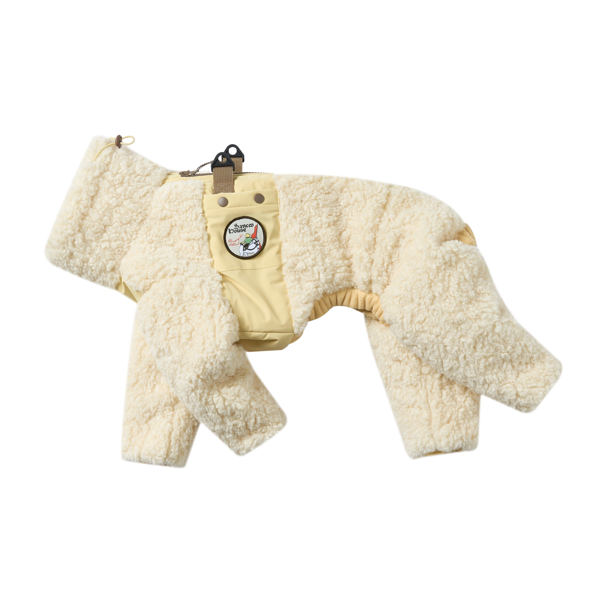 Italian Greyhound &amp; Whippet Snowsuit – Lamb Fleece Winter Onesie