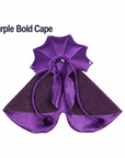Purple satin wizard hat, Halloween costume for cats