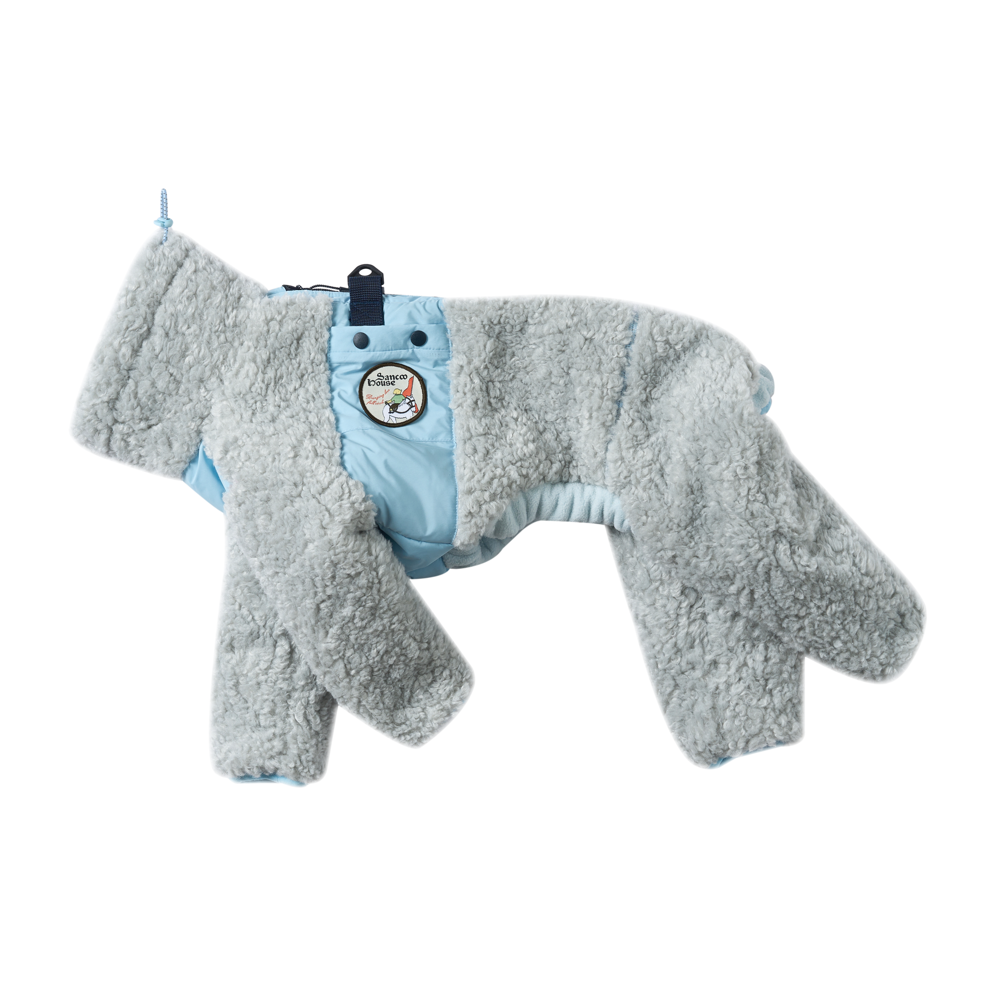 Italian Greyhound &amp; Whippet Snowsuit – Lamb Fleece Winter Onesie