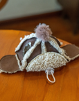 Fleece Hat for SphynxCat DevonRex White