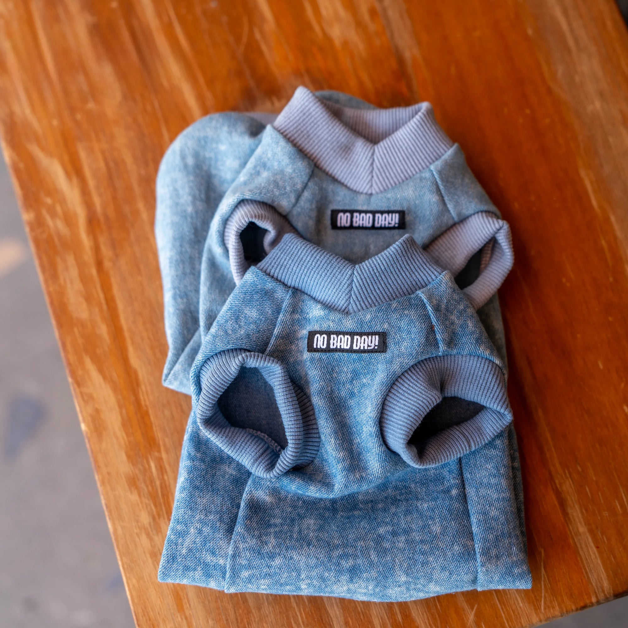 Stretch Denim Sweatshirt for Sphynx Cat Comfortable Outfit