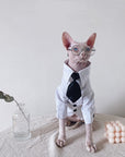 Sphynx Cat Tweed Suit – Three-Piece Formal Outfit