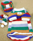 Sphynx Cat Shearling Set – Rainbow Fleece Top & Hat
