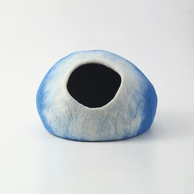 Sky Rock Wool Cat Cave Cozy Hideaway for Cats