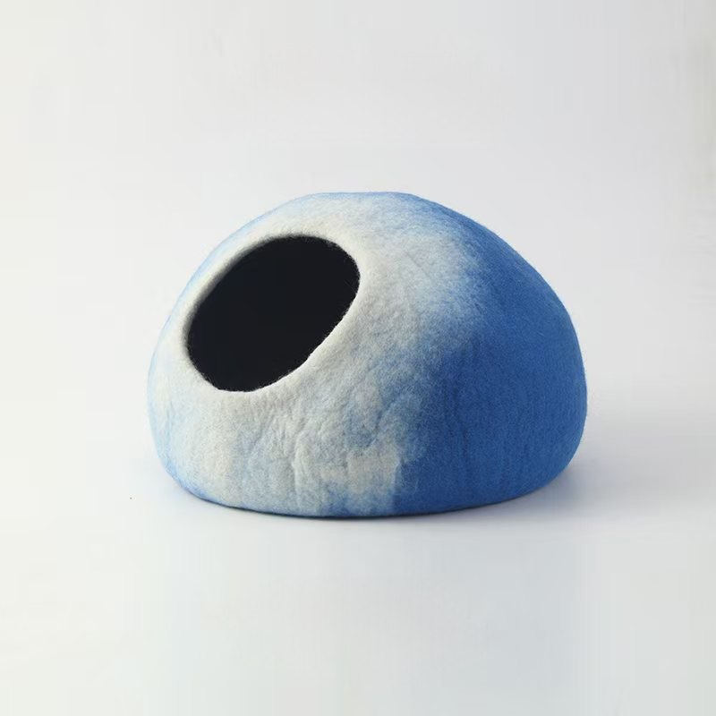 Sky Rock Wool Cat Cave Cozy Hideaway for Cats