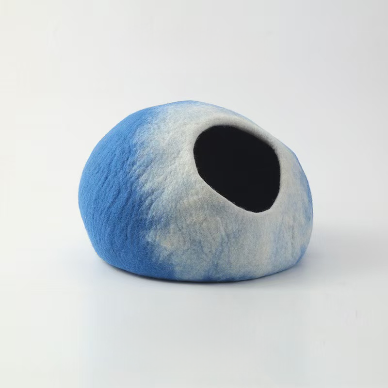 Sky Rock Wool Cat Cave Cozy Hideaway for Cats
