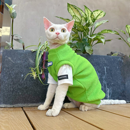 The 2-in-1 Polar Fleece Shirt Cat Clothes