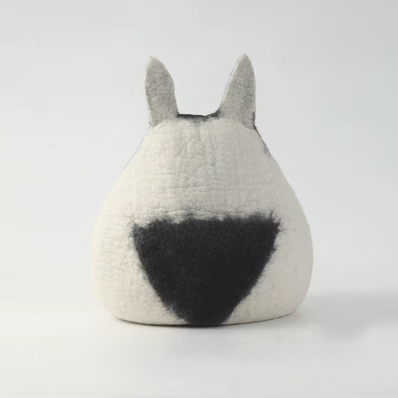 Totoro Wool Cat Cave Cozy Hideaway for Cats