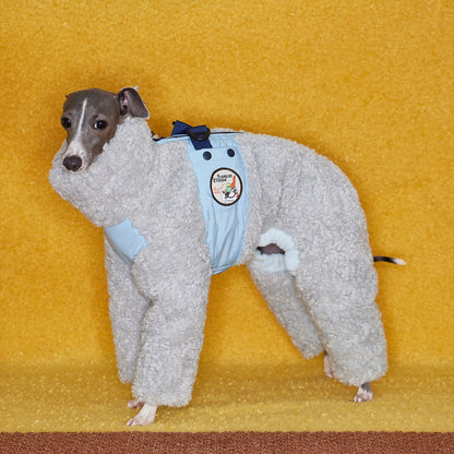 Warm Lamb Fleece Snowsuits for Italian Greyhounds &amp; Whippets