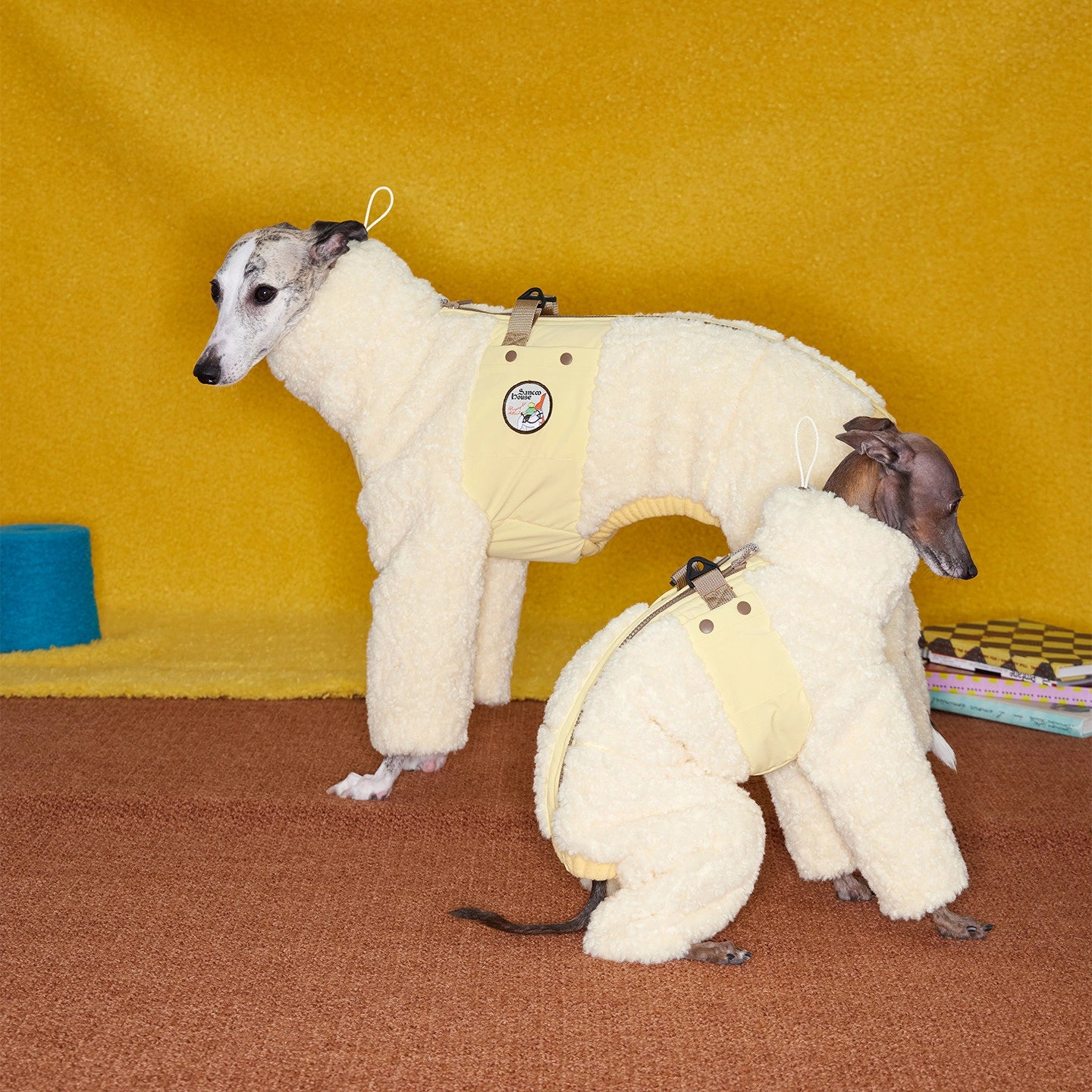 Warm Lamb Fleece Snowsuits for Italian Greyhounds &amp; Whippets