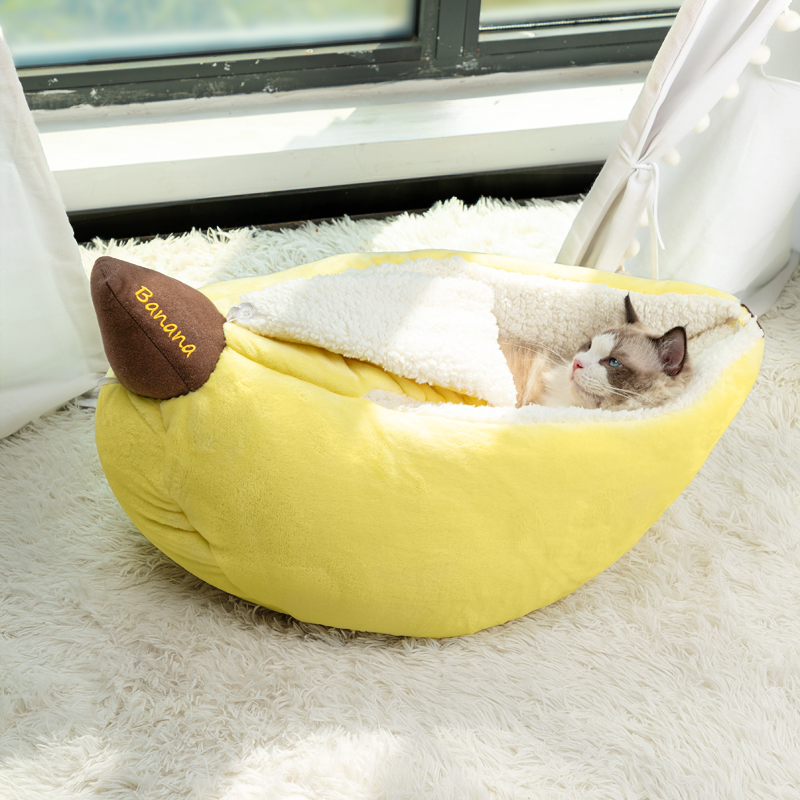 Banana Edamame Cat Bed