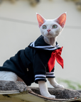Sailor Kitty Cotton Hoodie Costumes for Cats