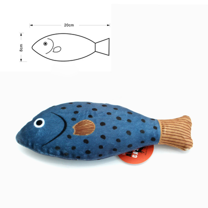 Buzzing Fish Cat Toy - Catnip