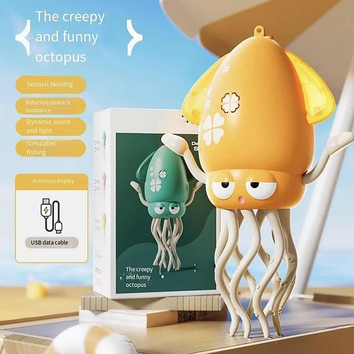 Dancing Octopus Toy Electric Automatic Obstacle Avoidance Fun 