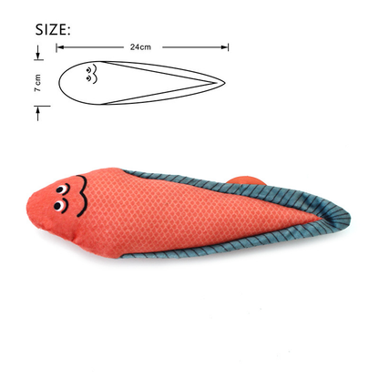 Buzzing Fish Cat Toy - Catnip