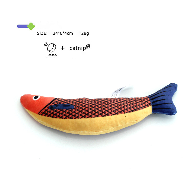 Buzzing Fish Cat Toy - Catnip